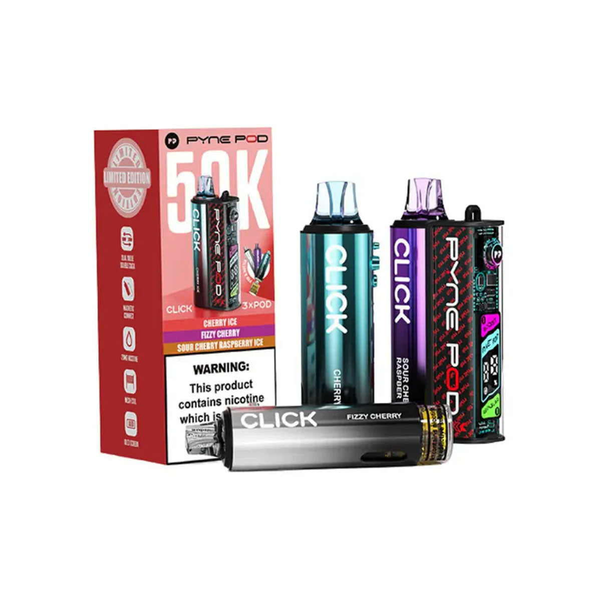 Pyne Pod Kit Click 50K Cherry Default Title