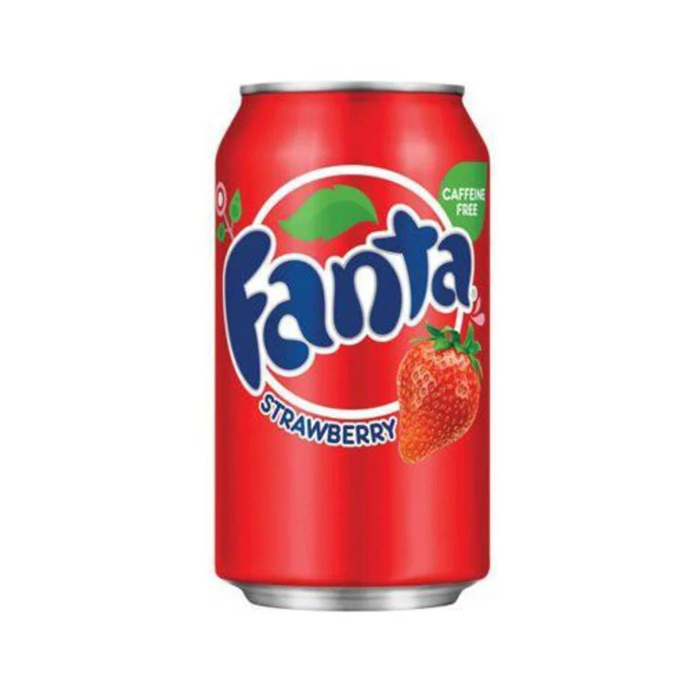 Fanta USA Flavours: Strawberry - 355ml Can (12 Pack)