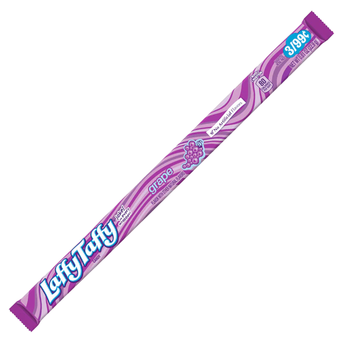 Laffy Taffy Rope Candy: Grape - 23g (24 Pack)