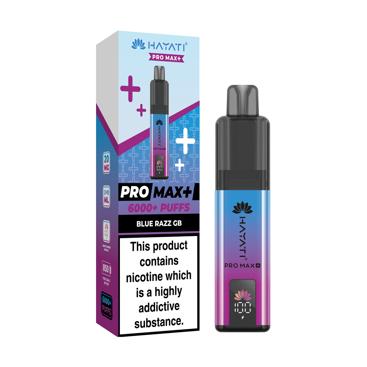 Hayati Pro Max Kit 6000 Vape Pod Kit Blue Razz Gb Default Title