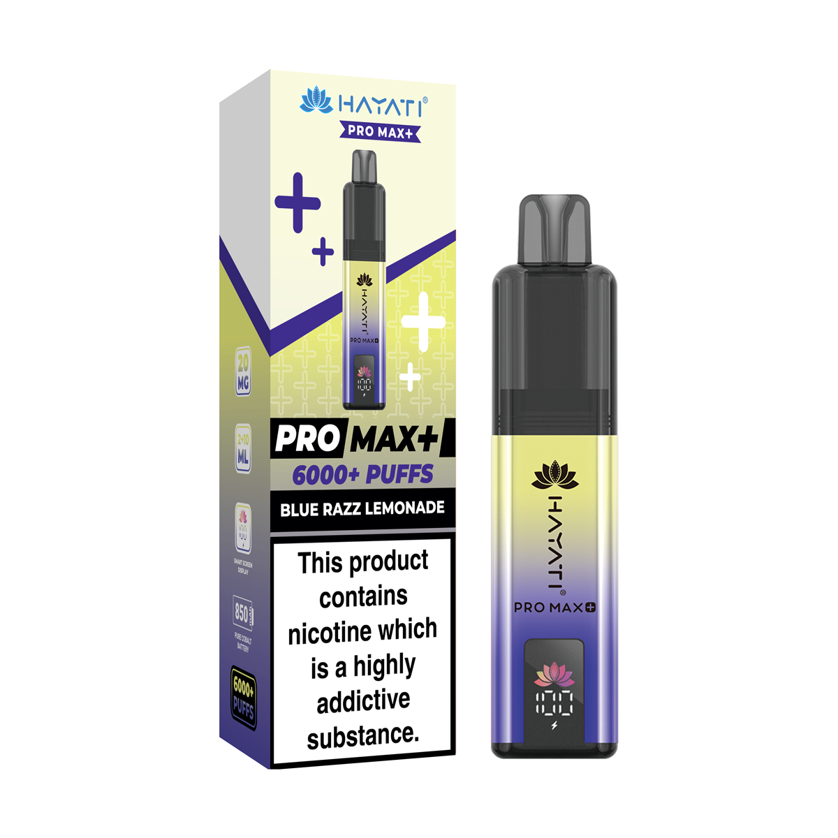 Hayati Pro Max Kit 6000 Vape Pod Kit Blue Razz Lemonade Default Title