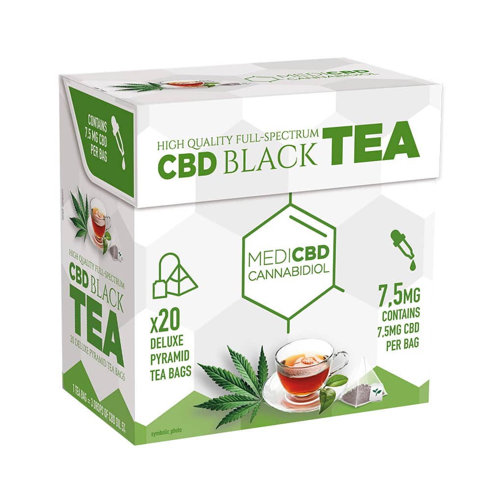 Medicbd Cbd Tea Pyramid Bags Green Tea 150Mg Cbd 150Mg
