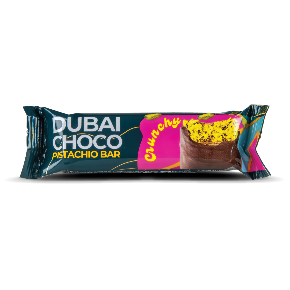 Dubai Choco: Pistachio Bar - 55g (25 Pack)