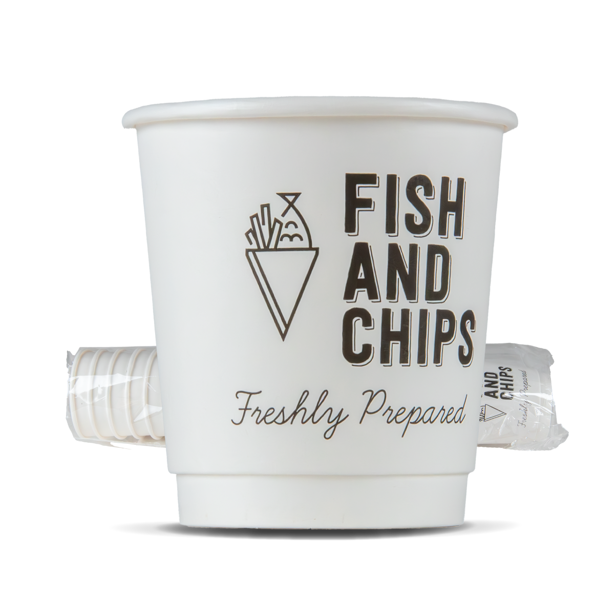 Retmi Fish & Chips Cups: Large - 7oz (1000 Pack)