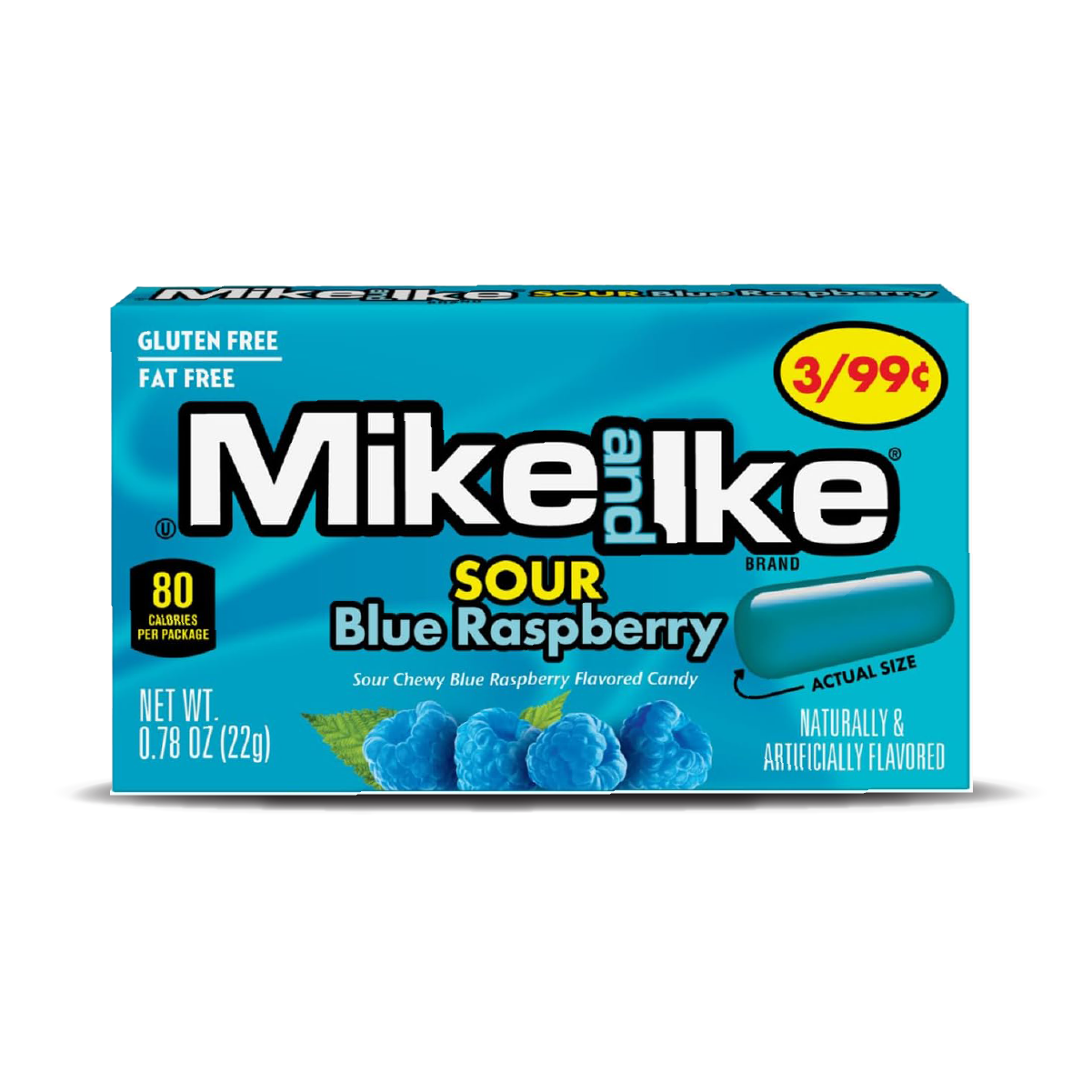 Mike & Ike Changemakers: Sour Blue Raspberry - 22g (24 Pack)