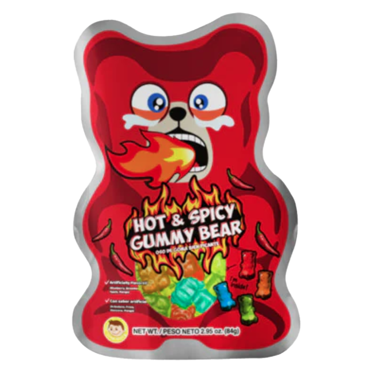 Crazy Jo US Candy: Hot & Spicy Gummy Bears - 84g (24 Pack)