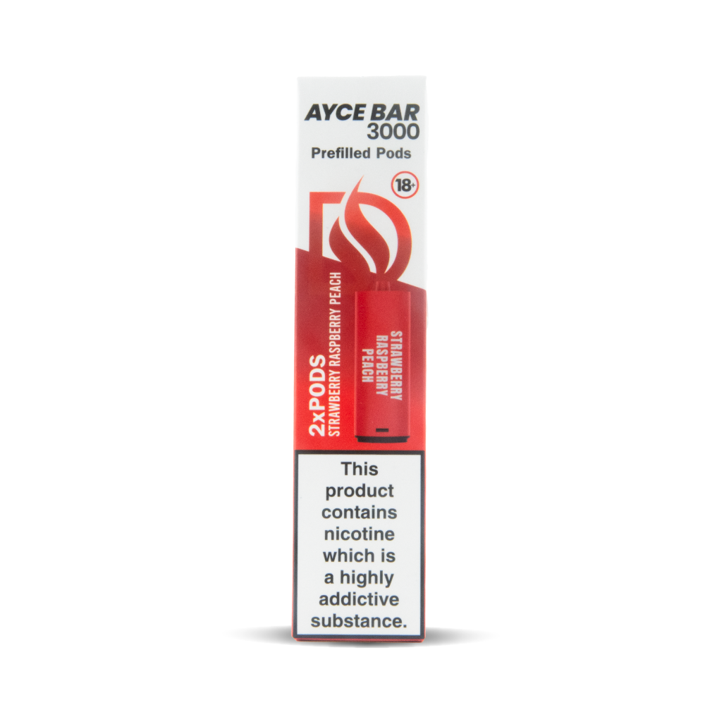 Dovpo Ayce Bar Pod Replacements (Twin Packs) Cdu 10 Strawberry Raspberry Peach Default Title