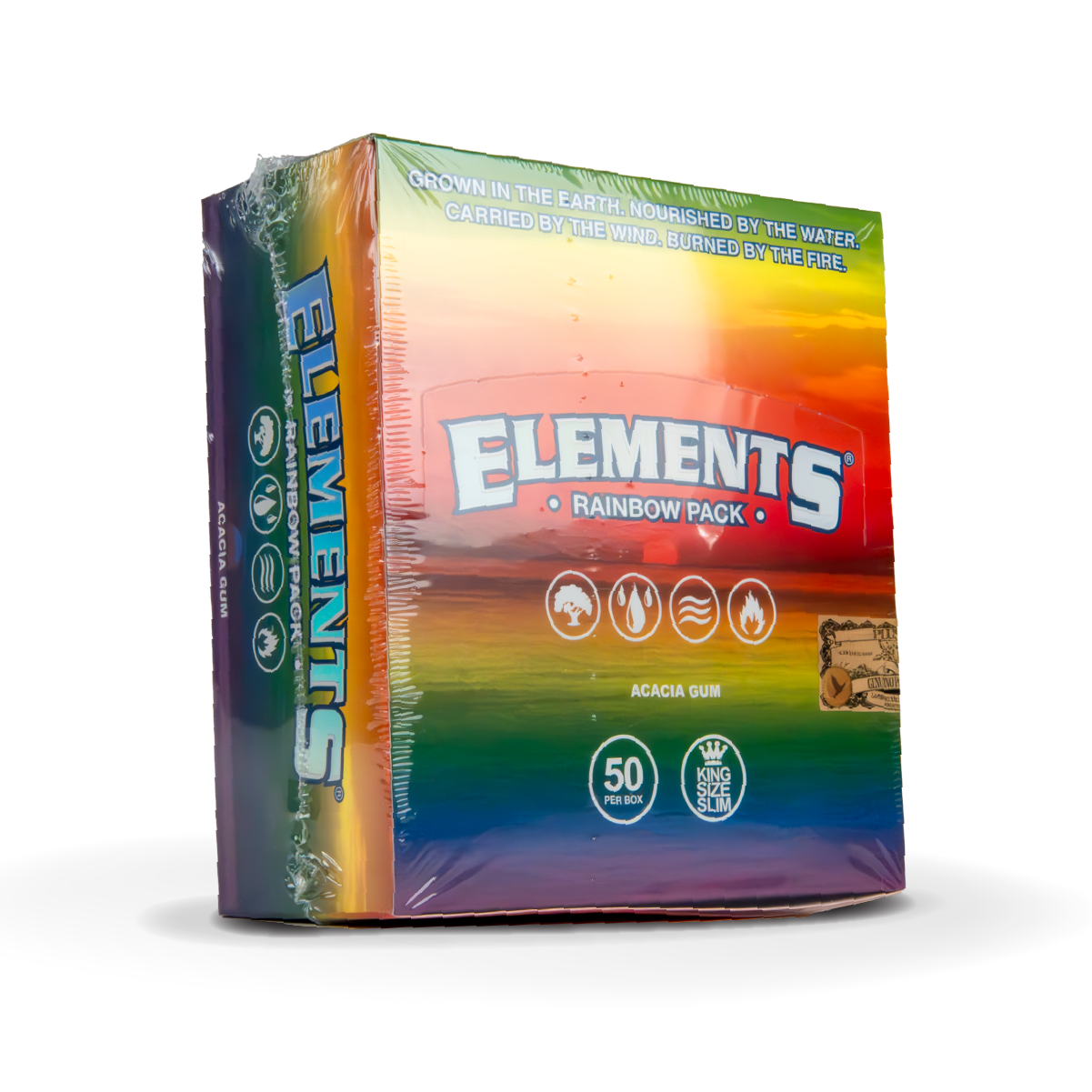 Elements Rolling Papers: Rainbow - King Size Slim (50 Pack)