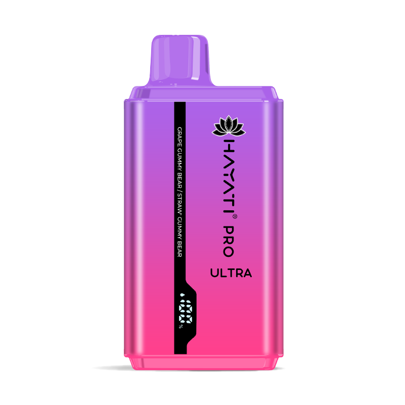 Hayati Pro Ultra 25K Pod Kit: Grape GB/Strawberry GB- 20mg (5 Pack)
