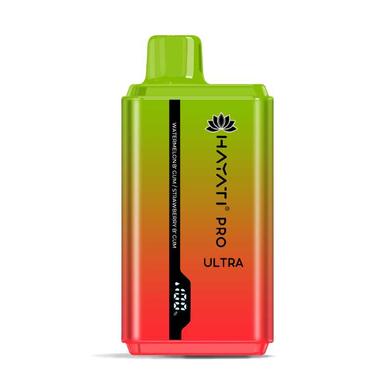 Hayati Pro Ultra 25K Pod Kit: Watermelon BGum/Strawberry BGum - 20mg (5 Pack)