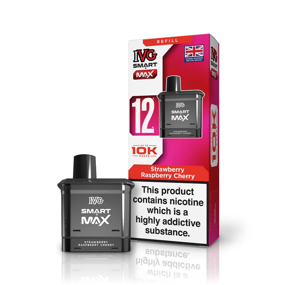 IVG Smart Max 5500 Pod Kits: Strawberry Raspberry Cherry - 20mg (5 Pack)