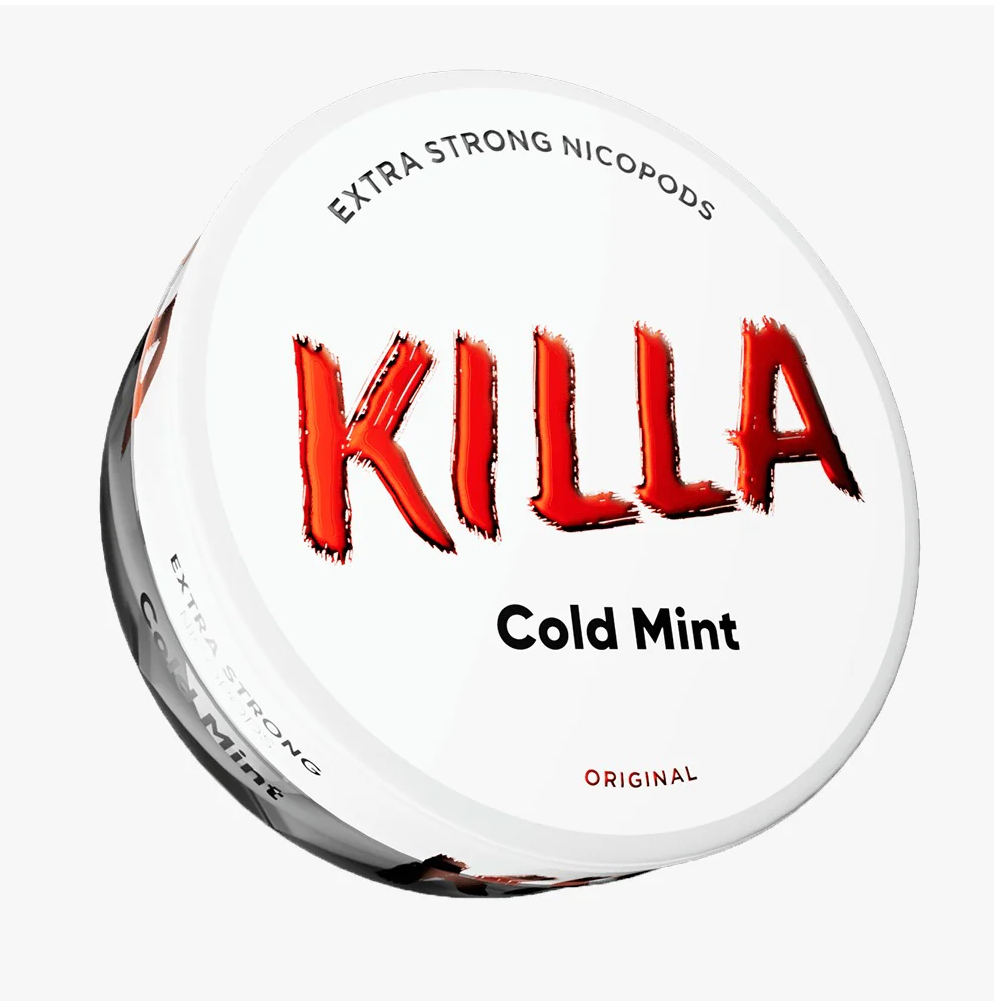 Killa Nicotine Pouches: Cold Mint - 16mg/g (10 Pack)
