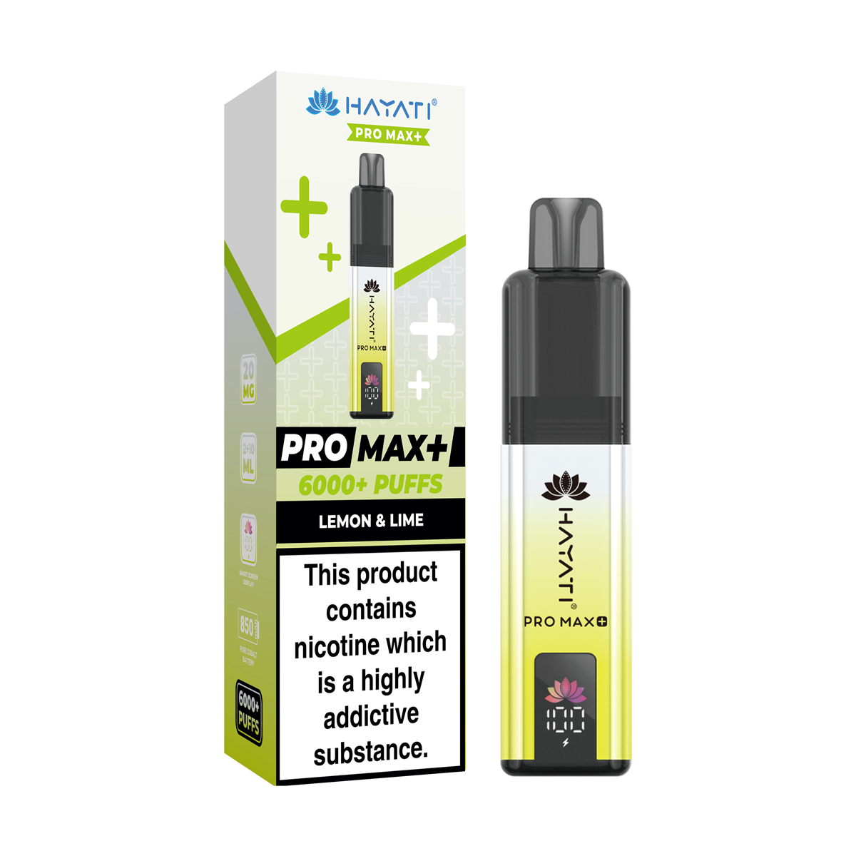 Hayati Pro Max Kit 6000 Vape Pod Kit Lemon Lime Default Title