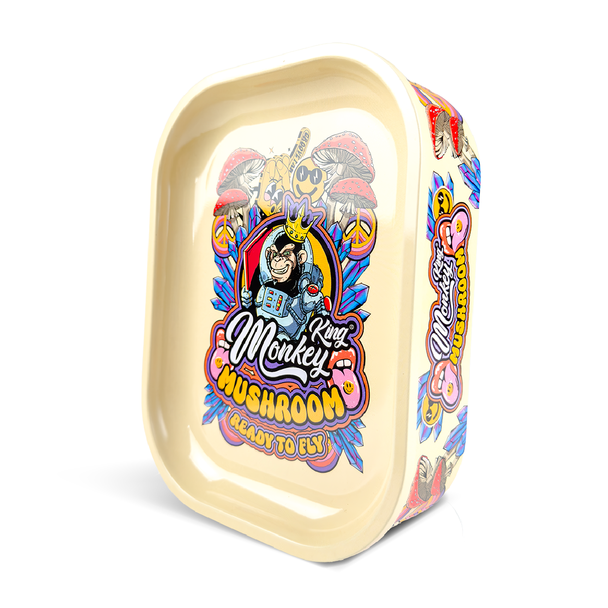 Monkey King Rolling Tray Box: Mushrooms Edition