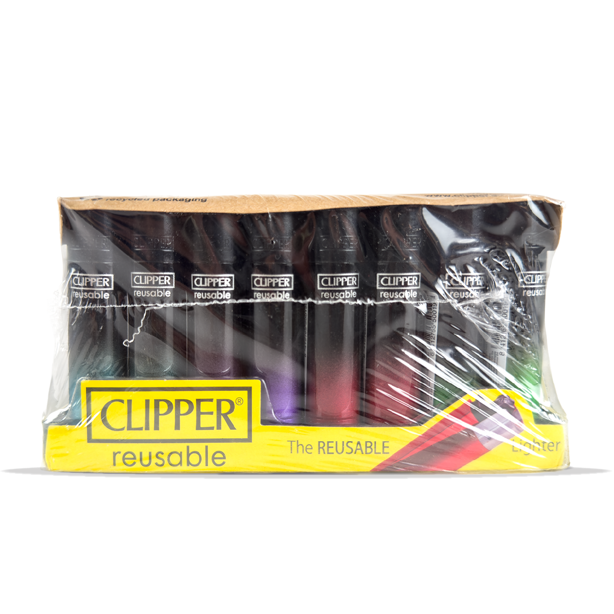 Clipper Lighter Black Crystal Gdn 40 Pcs