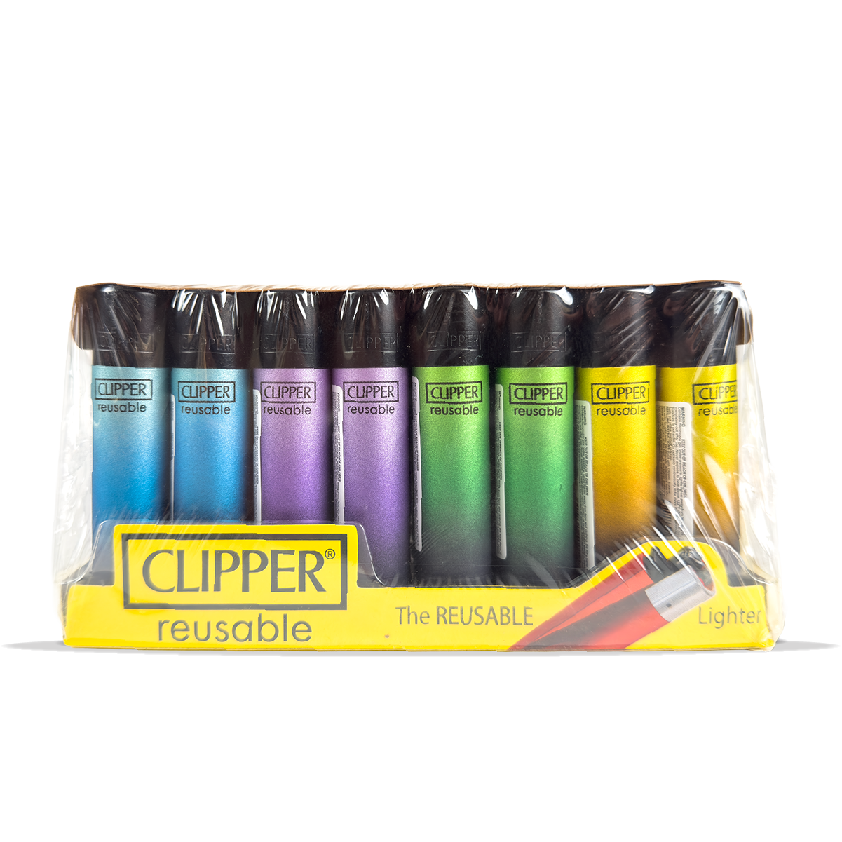 Clipper Lighter Black Triple Grad 40 Pcs