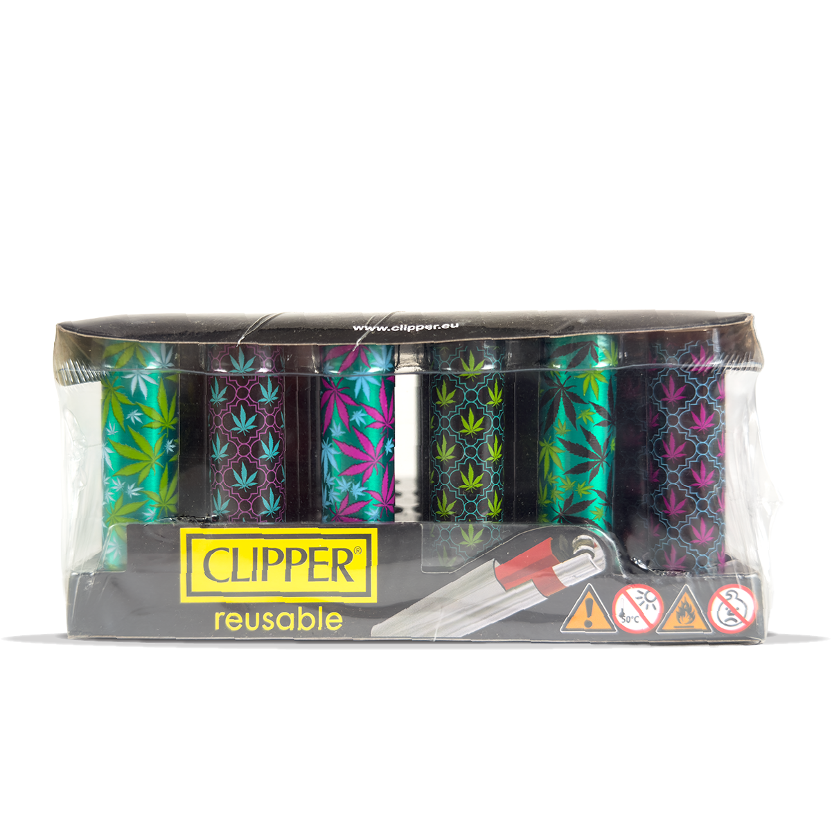 Clipper Metal Lighter Weedie 30 Pcs