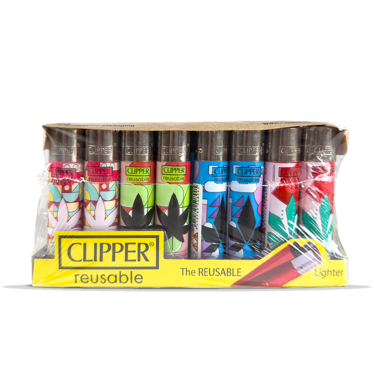 Clipper Lighter Geometric Leaves 40 Pcs