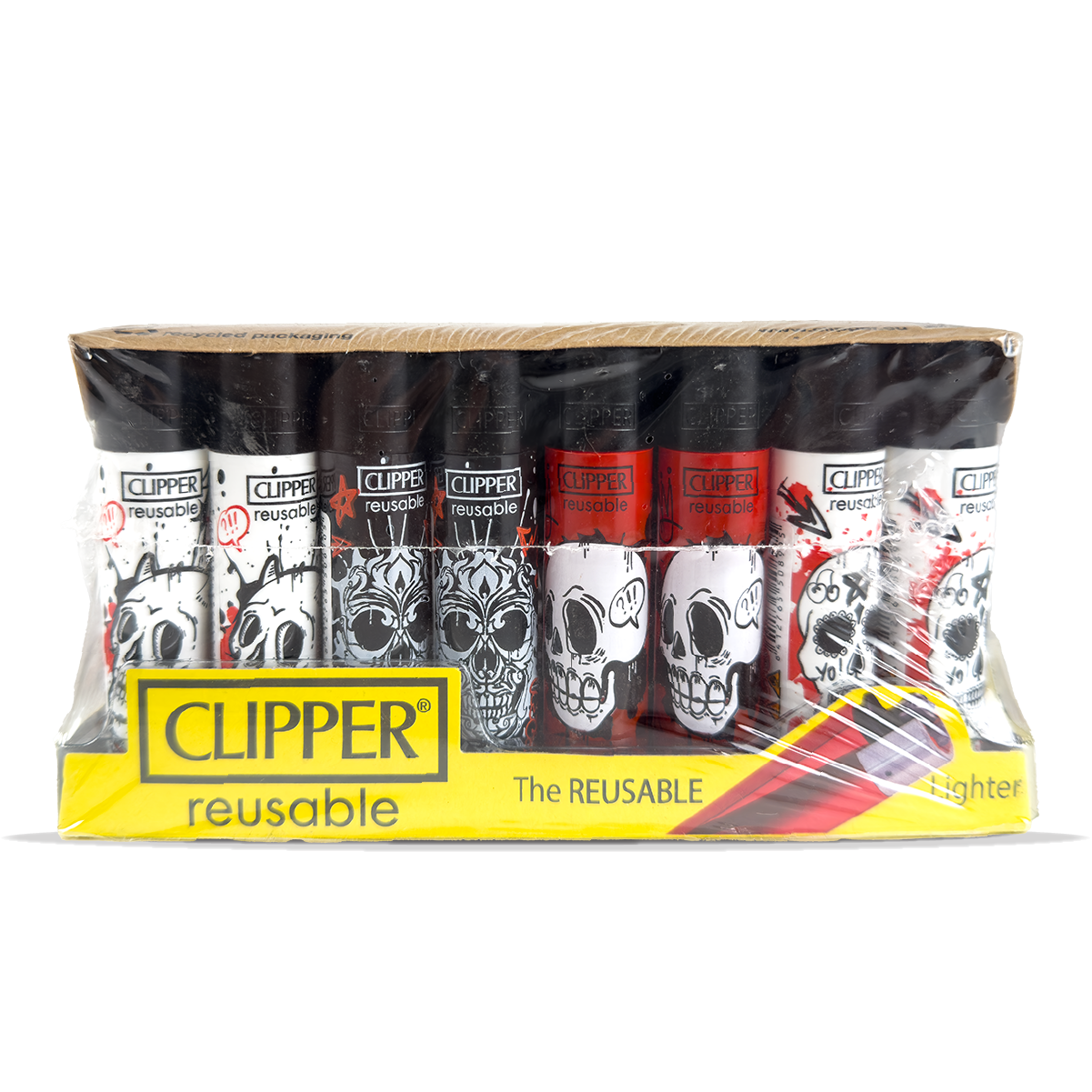 Clipper Lighter Graffiti Skulls 1 40 Pcs