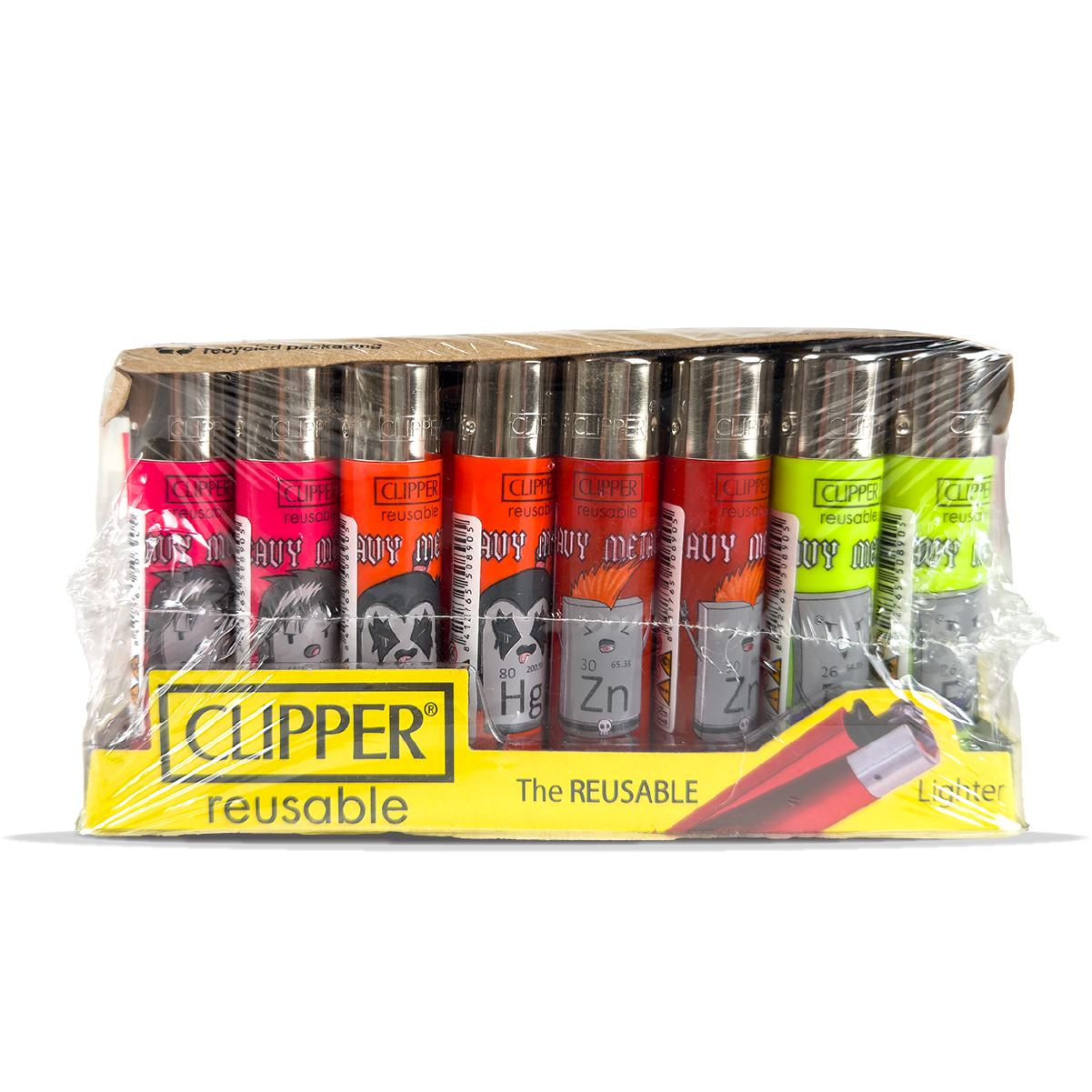 Clipper Lighter Heavy Metals 40 Pcs