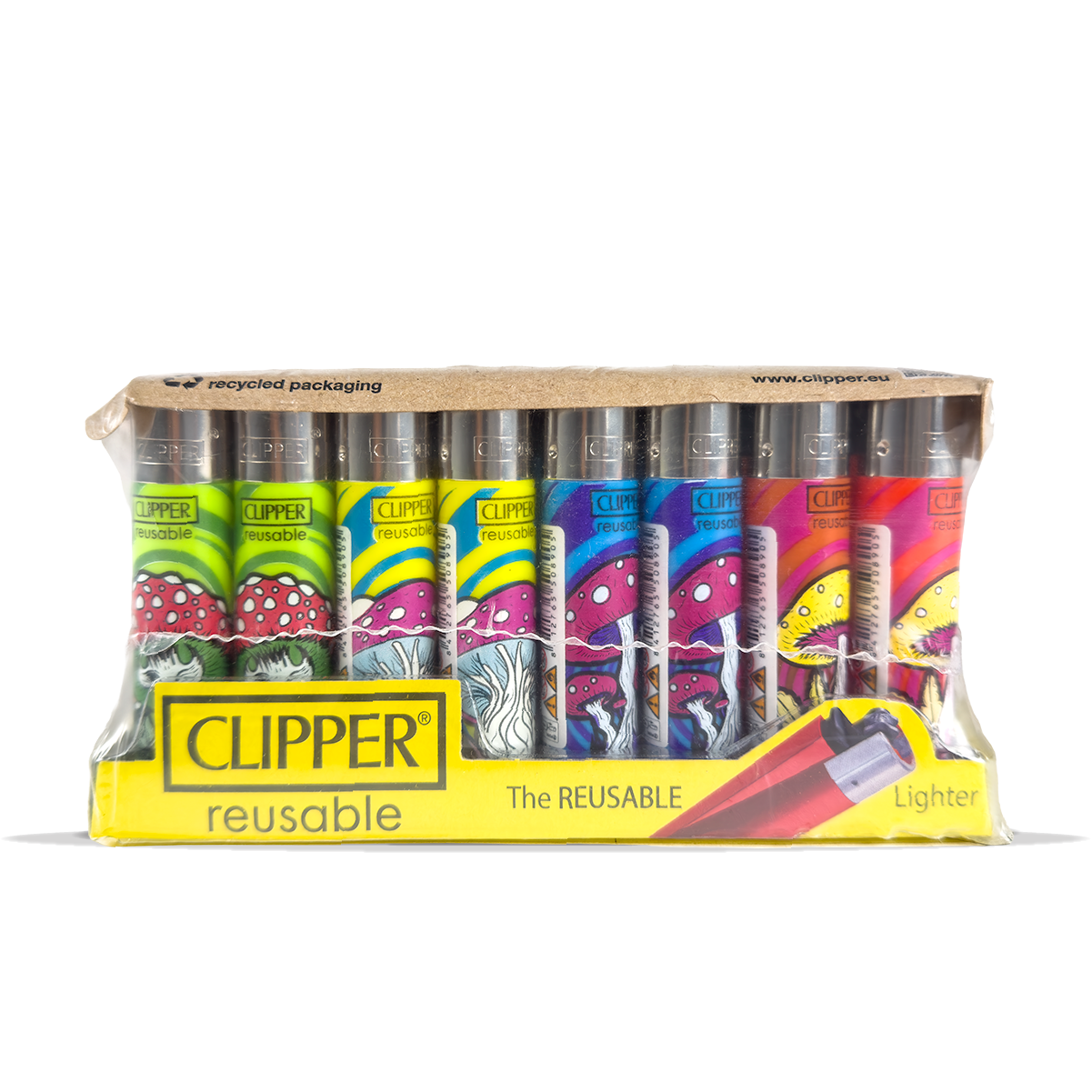 Clipper Lighter Magic Mushrooms 40 Pcs