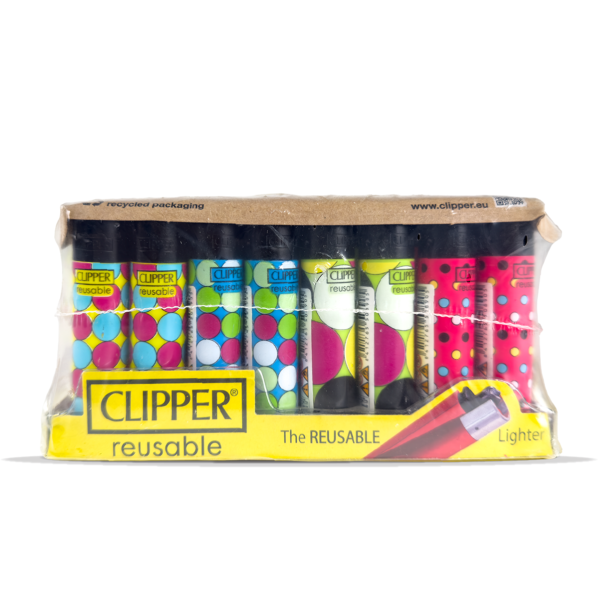 Clipper Lighter Polka Dots 40 Pcs
