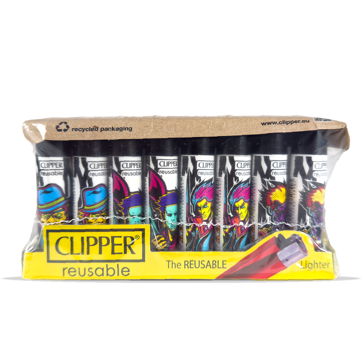 Clipper Lighter Rainbow Murder 40 Pcs