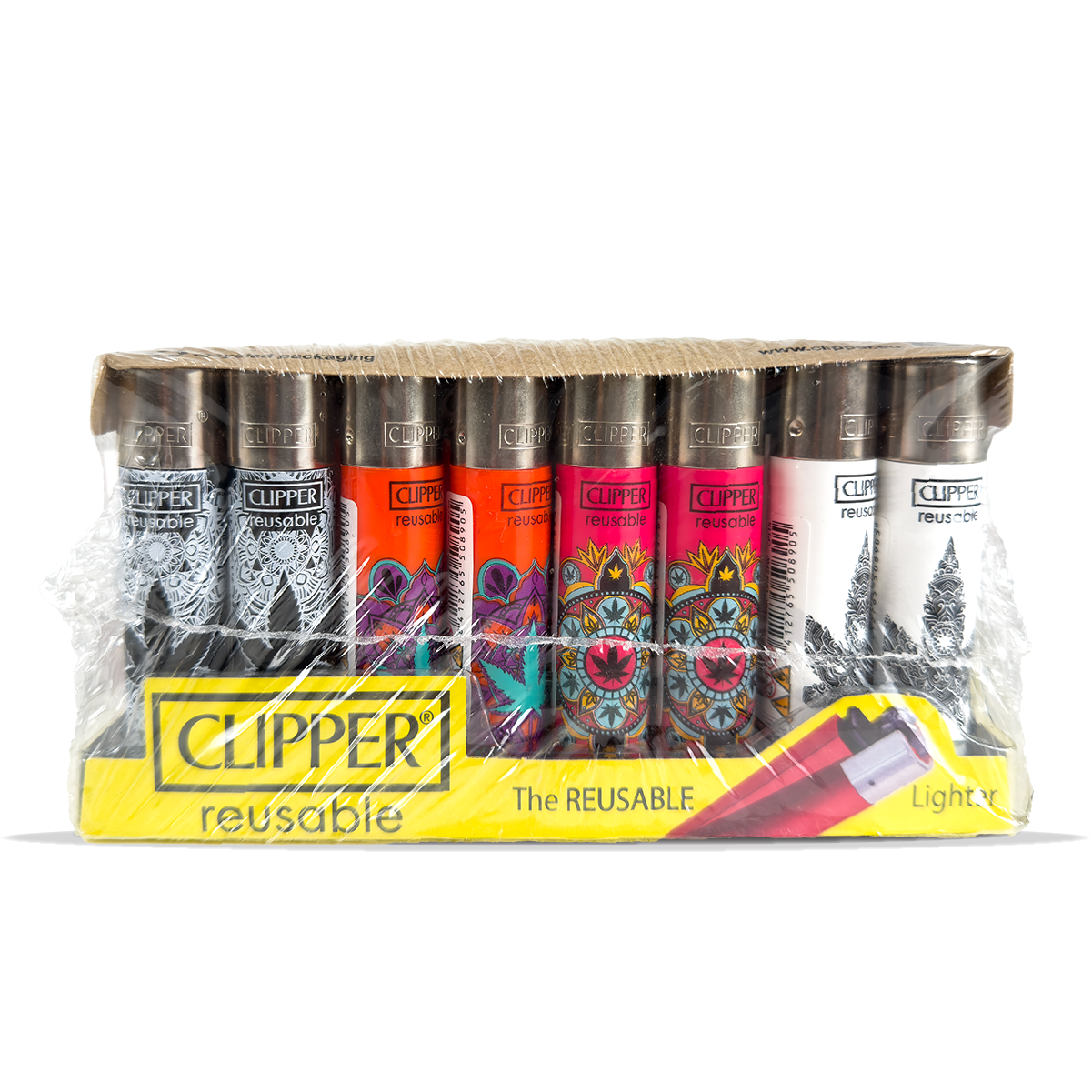 Clipper Lighter Weed Mandala 3 40 Pcs