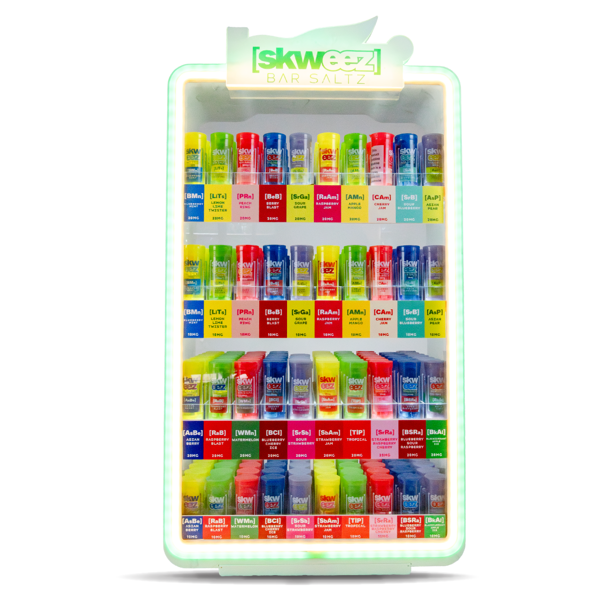 SKWEEZ Salts 400pcs Stand Deal: 10mg & 20mg