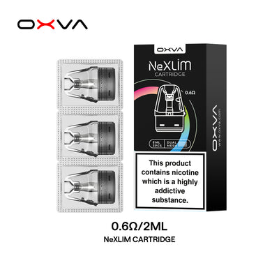 OXVA Xlim SS Pod Cartridges: 3 Pods - 0.6Ω