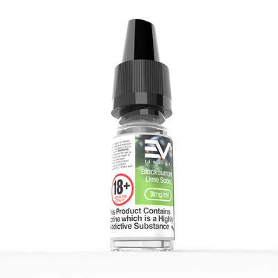 EV 10ml E-Liquids: Blackcurrant Lime Soda - 3mg Freebase (10 Pack)