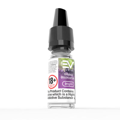 EV 10ml E-Liquids: Grape & Blackcurrant - 18mg Freebase (10 Pack)