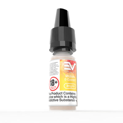 EV 10ml E-Liquids: Rhubarb & Custard - 18mg Freebase (10 Pack)