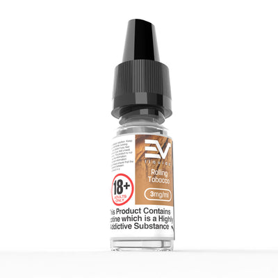 EV 10ml E-Liquids: Rolling Tobacco - 6mg Freebase (10 Pack)