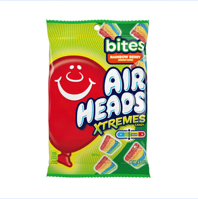 Airheads Xtremes: Sourful Rainbow Berry - 6oz Peg Bag (12 Pack)