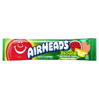 Airheads US Candy: Sour Watermelon Punch - 15g Singles (36 Pack)
