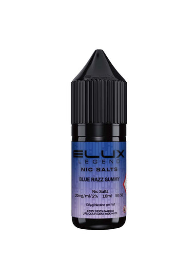 ELUX Legend Nic Salts: Blue Razz Gummy - 20mg (10 Pack)