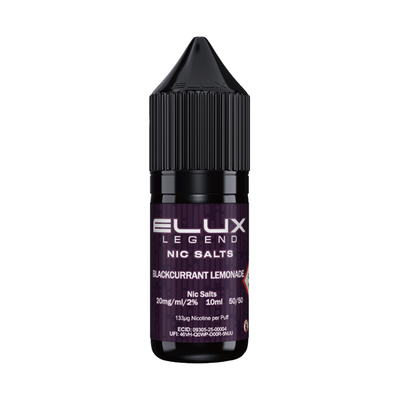 ELUX Legend Nic Salts: Blackcurrant Lemonade - 20mg (10 Pack)