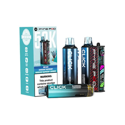 Pyne Pod Click 50K Pod Kits: Blue Edition – 20mg (5 Pack)