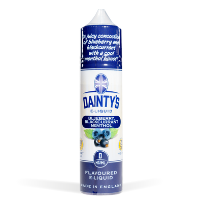 Dainty's 50ml E-Liquid Shortfills - Blueberry Blackcurrant Menthol