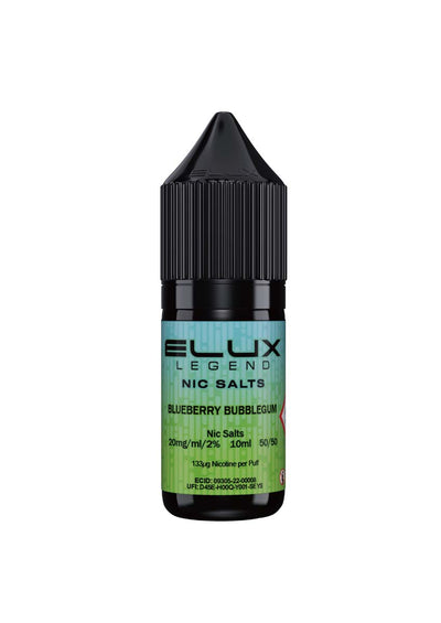 ELUX Legend Nic Salts: Blueberry Bubblegum - 20mg (10 Pack)