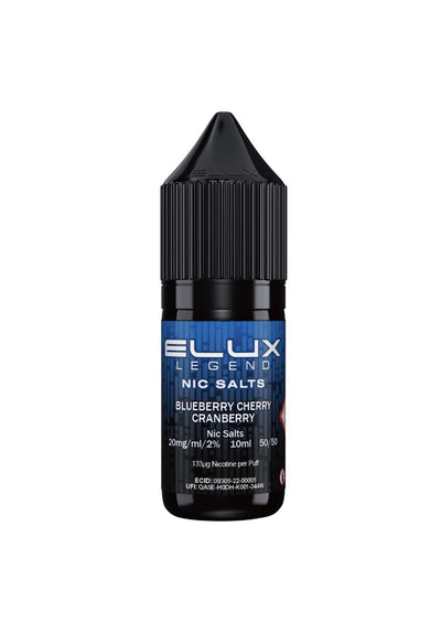 ELUX Legend Nic Salts: Blueberry Cherry Cranberry - 20mg (10 Pack)