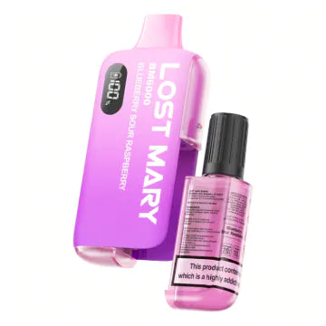 Lost Mary BM6000 Pod Kits: Blueberry Sour Raspberry – 20mg (5 Packs)