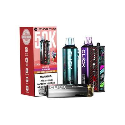 Pyne Pod Click 50K Pod Kits: Cherry Edition – 20mg (5 Pack)
