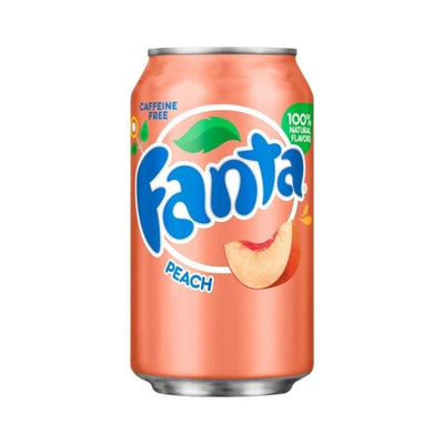 Fanta USA Flavours: Peach - 355ml Can (12 Pack)