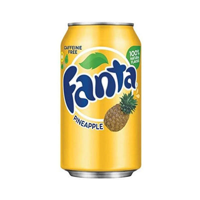 Fanta USA Flavours: Pineapple - 355ml Can (12 Pack)