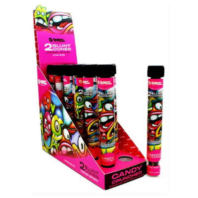 G-Rollz Terpene-Infused Pre-Rolled Blunt Cones 2-Pcs: Candy Crunched (12 Pack)