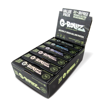 G-Rollz Papers & Filters Extra Thin Medicago Sativa 50s x 24 Pk GR36B-DIS