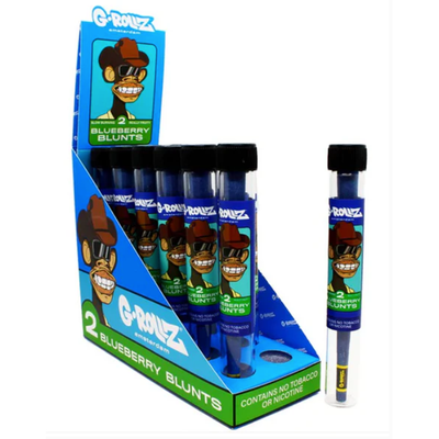 G-Rollz Terpene-Infused Pre-Rolled Blunt Cones 2-Pcs: Blueberry (12 Pack)