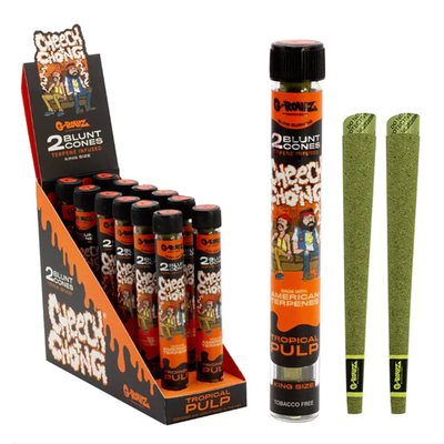 G-Rollz Terpene-Infused Pre-Rolled Blunt Cones 2-Pcs: Tropical Pulp (12 Pack)